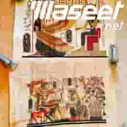 2 pharaonic papyri paintings made with gold water 