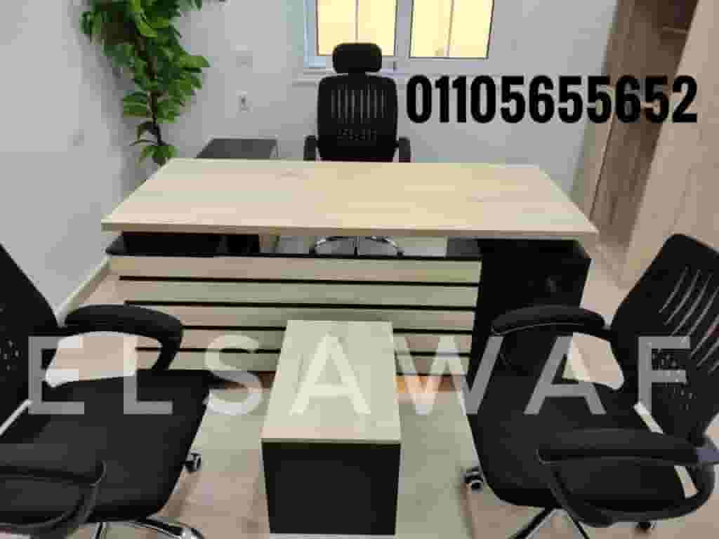 مكتب مدير مودرن خشب mdf اسباني مستورد - مكتب إداري- اثاث مكتبي - office furniture