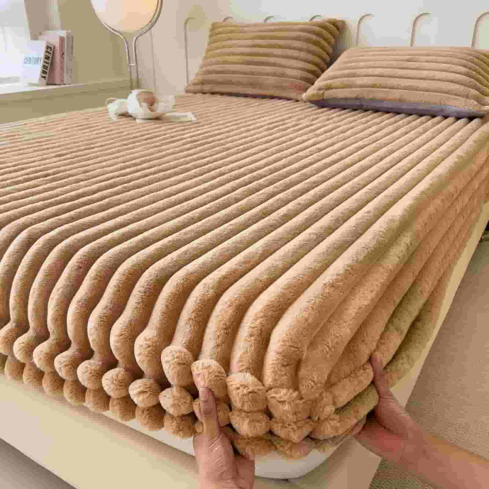 Luxury fur bed cover Luxury fur bed cover